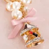 Keychains Lanyards Keychains Cute Keychain Pearl Crystal String Carousel For Women Key Chain Jewelry Gift Accessories Llaveros Para Mujer Drop Ship Miri22