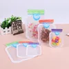 500Pcs Mason Jar Food Sealing Storage Bag Reusable Candy Cookies Bag Refrigerator Fresh Storage Bag Zipper Lock Kitchen Organizer