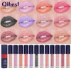 QIBEST Metallic Lip Gloss Moisturize Highlights Diamond Pearly Lipstick Long Lasting Glitter Lips Glaze