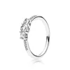 Anéis de cluster de alta qualidade 925 prata rosa ouro amor nó charme luz de conto de fadas anel de cadeado original jóias for253f