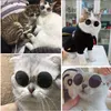 Other Cat Supplies Products Lovely Vintage Round Cat Sunglasses Reflection Eye wear glasses For Small Dog Photos Props Accessories