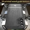 Bionic Wood Grain Phone Cases voor Samsung A32 A42 A52 A72 4G 5G A20 A50 A70 A10 A31 A51 A71 A81 A91 A12 ultradunne auto magnetische ringbeugel anti-val beschermende hoes