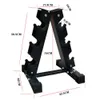 Legering Staal Dumbbell Racks Duty Zware Een Vorm Houder Fitnessapparatuur Gewichtsverlies Opslag Vaste combinatie Barbell Rack Home Gym Stand Sport Machine Accessoires