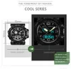 Mannen Sport Horloge Hoge Kwaliteit Multifunctionele Dual LED Display Waterdichte Elektronische Quartz Polshorloge voor Man Relojes Mujer G1022