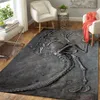 Skräck Halloween 3D tryckta matmattor Anti-slip stor rug matta hem dekoration 03