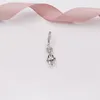 925 Sterling Silver Valentine Smycken Göra Pandora Disinering Pinochioo Dangle Clear Charm Chain Bead Estetiska Armband Födelsedag Presenter för Kvinnor 797489cz