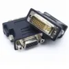 100 pcs/lot DVI 24 + 1/DVI 24 + 5 vers adaptateur VGA connecteur double moniteur convertisseur VGA vers DVI