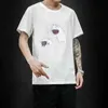 Camisetas divertidas de verano para hombre, camiseta de Anime de moda de algodón para hombre, camiseta informal 5XL para hombre, camisetas de gran tamaño, ropa de calle H1218