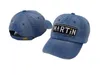 Haute qualité Denim Martin Mode Casquette de baseball Mens Designer Snapback Chapeaux pour femmes Marque Sports Hip Hop Plat Sun Bone Sport Hat 338r