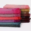 2021 Nowe Kobiety Koronki Diamentowa Bubble Hidżab Solid Color Muzułmanin Hidżabów Szalik Headscarf 13 Kolor Do Wybierz