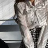 Nomikuma Korean Elegante Spitzenhemd -Buchstaben Bow Krawatte Langarm Frauen Blusen Frühling Herbst Blusas Mujer de Moda 6f437 210401