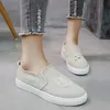 Casual Shoes 2023 Kvinnor glider på denim Canvas S Low Top Loafers Shoes Round Toe Casual Leisure Walking Shoes