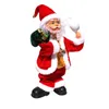 Decorazioni natalizie Decorazione Babbo Natale che indossa una maschera Musica elettrica Ornamenti per bambole Bambole per bambini Regali di Natale per la casa Anno 2022