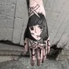 Vattentät tillfällig tatuering klistermärke cool falsk tato flash tatoo japan anime spirited away tato body art for girl women män