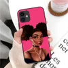 Mode Designer Telefon Fodral för iPhone 13 Mini 12 11 Pro Max XR XS 7/8 Plus Luxury Protection Shell All-InclusiveCellphone Cover Black Girl Case