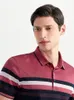 Negócio de Marca de Pólos Masculinos Casual Camisa Curta Camisa Mercerizada Algodão Respirável Skin-Friendly Match Elastic T-Shir