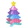 Рождественская елка толчок пузырьки игрушки вечеринка одолжение DIY головоломки FIDGET декомпрессия силиконового напряжения rectever recliever Toy Giftsa01a11a56