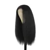 60cm yaki straight sintético wig peruca simulação cabelo humano perucas de cabelo para mulheres preto e branco K145