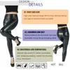 Pantalon en cuir taille haute Zipper Yoga pour femmes Leggings en cuir