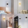 Modern Nordic metal tube pipe up down LED wall lamps for living room Bedroom foyer Living room home restaurant wall lights lamp 210724