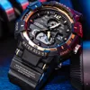 Mężczyźni Sport Zegarki Smael Marka Dual Display Watch Mężczyźni LED Cyfrowy Analogowy Elektroniczny Zegarek Kwarcowy 30 m Wodoodporny Mężczyzna Zegar G1022