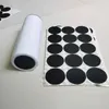 Round Black Rubber Coaster Pad Self Adhesive Cup Bottom Stickers For 15oz 20oz 30oz Tumblers Protective Non-slip Pads