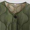 Damesjassen Vrouw Elegant ArmyGreen Lange mouw Vleet met één borsten 2022 Autumn Fashion Female O Nek Dames Casual Solid Outsars