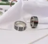 Titanium Steel Silver Love Ring Men and Women pastill ringar f￶r ￤lskare Fashion Par Gift290k