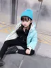 winter kids girls solid striped coat hooded children039s down jacket babies girl snow wear outwear warm coats6473215