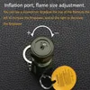 Keychain plus léger metal rechargeable Butane Gas mini cigarette créative allume régulièrement la nouveauté de flamme