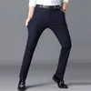 Design de mode Casualwear Pantalon léger taille haute droite haute qualité 100% coton mince hommes pantalons pour hommes x0615