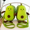 Nieuwe pluche poppen avocado zachte gevulde vruchten cartoon pluche toys mulit stijl schoudertas munt portemonnee voor kinderen cadeau ee