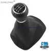 För VW Passat B5 1997 1998 1999 2000 2001 2002 2003 2004 2005 Car-Tyling 5 Speed ​​Gear Stick Shift Knob med läderstart