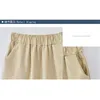 Lato Duży Rozmiar Kobiety Szorty Luźna Bawełniana Solidna Kolor Casual Shorts Kobieta Plus 6XL Krótkie spodnie 210719