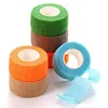 12 Piece Vet Wrap Pet First Aid Tape Self Adherent Cohesive Bandage for Dogs Cats Horses Breathable Non-Woven Elastic Sport Tape Q0913