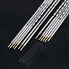 100 pz/scatola Pollice Argento Tubo di Ferro Ricarica Abbigliamento Panno di Pelle Taglio Posizionamento Speciale Mark Line Pen Argento/Oro Asta 210330