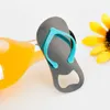 Kreativ strand flip-flop skor form öppningsöppningar ölflasköppnare med presentförpackning bröllop favor gåvor rh1579