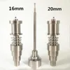 Domeless GR2 Titan Nägel Wasserpfeifen 16mm 20mm Dnail Enail Heizspule Carb Cap Kits für beide weiblich männlich Glaspfeife Wasser Bong Rauchen Zubehör beste Qualität