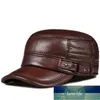 Dropshipping berretto da baseball in vera pelle da uomo cappello moda nuovo stile berretto in morbida pelle berretto da camionista berretti Crocodile Grain H601 Prezzo di fabbrica design esperto Qualità