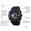 SKMEI 5Bar Waterproof Male Digital Wristwatches Men Quartz Watch 2 Time Chronograph Sport Watches Clock Relogio Masculino 1228 X0524