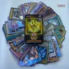 100PCS/Set Yugioh Rare Flash Cards Yu Gi Oh Game Бумажные карты Детские игрушки Коллекция карт для девочек и мальчиков Рождественский подарок Y1212