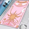 Anime kawaii tapis de souris grand tapis de jeu en caoutchouc vitesse Kawaii XL tapis de souris clavier bord de verrouillage Otaku ordinateur rose tapis de bureau