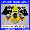 Injection Mold Fairings For SUZUKI GSX-R750 K4 750CC GSXR600 GSXR-750 Glossy black 04-05 20No.4 GSX-R600 GSXR 600 750 CC 04 05 600CC GSXR-600 GSXR750 2004 2005 OEM Bodys