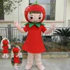Performance Sweet Strawberry Girl Mascot Costumes Halloween Fancy Party Dress Cartoon Character Carnival Xmas Easter Advertising Birthday Party Costume Outfit
