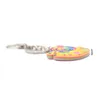 Cute Cartoon Acrylic Keychains Creative Snail Animal Key Chain Jewelry For Women Kids Girls Gift Car Accessory