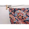 Vintage Totem Print Summer Woman Wrap Skirt Casual Holiday Beach Mini High Waist Pencil 210604