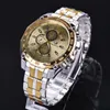 Relógios de relógios de negócios de luxo relógios de ouro de ouro de aço inoxidável orologio uomo moda hombre 2022