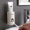 Dispenser automatico di dentifricio per montaggio a parete Spremiagrumi per bagno Set di accessori portatili 210423