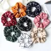 2021 Nowe projekty 8 sztuk / zestaw Hurtownie Lady Office Scrunchies Multicolor Plaid Hair Schrunchies Pack bawełniane wiązki