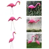 Garden Decorations Nordic Lawn Ornament Pink Flamingo True To Nature Plastic Animals Home Party Wedding Decor Bedroom DecorationGarden